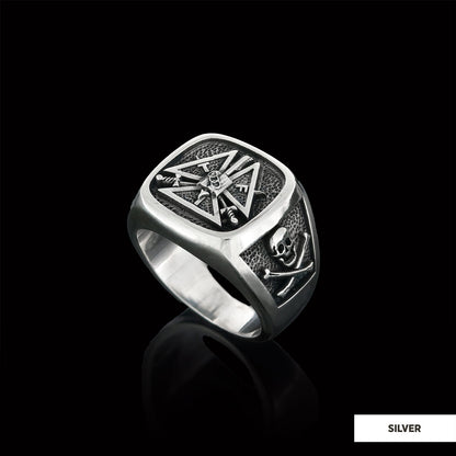 Special Masonic Ring, Freemasonic Ring, Master Mason Ring, Elegant Masonic Ring by SWISS PLUS - Mason Collection - view 3