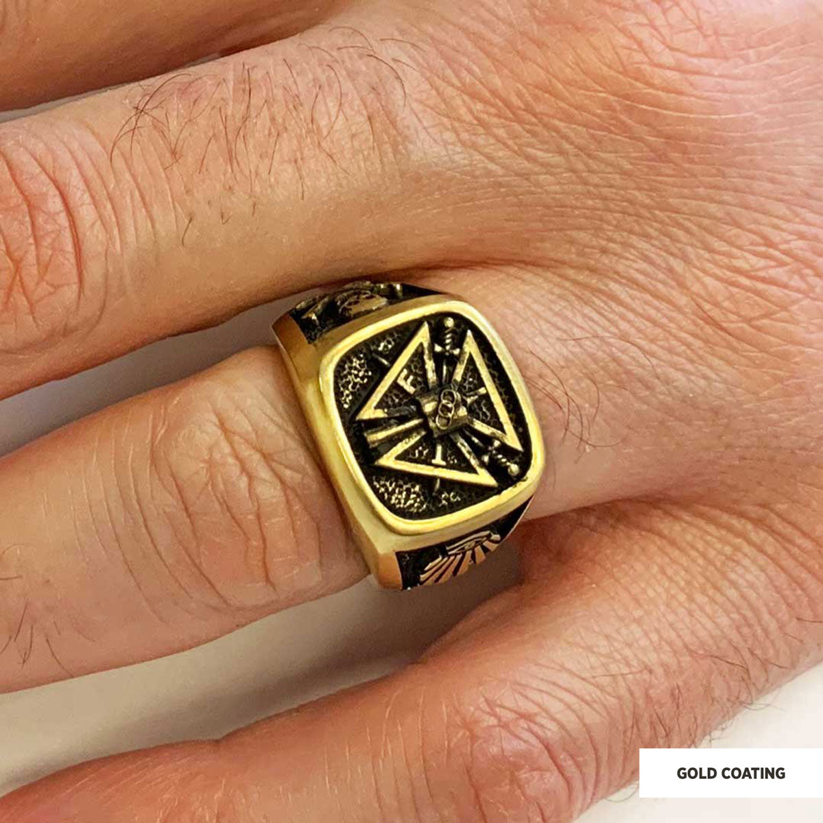 Special Masonic Ring, Freemasonic Ring, Master Mason Ring, Elegant Masonic Ring