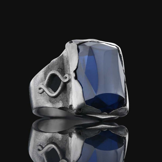 Spinel Stone Silver Ring by SWISS PLUS - Unique Design Rings - view 2