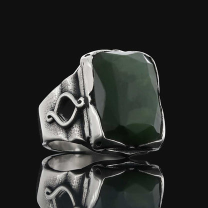 Spinel Stone Silver Ring by SWISS PLUS - Unique Design Rings - view 3