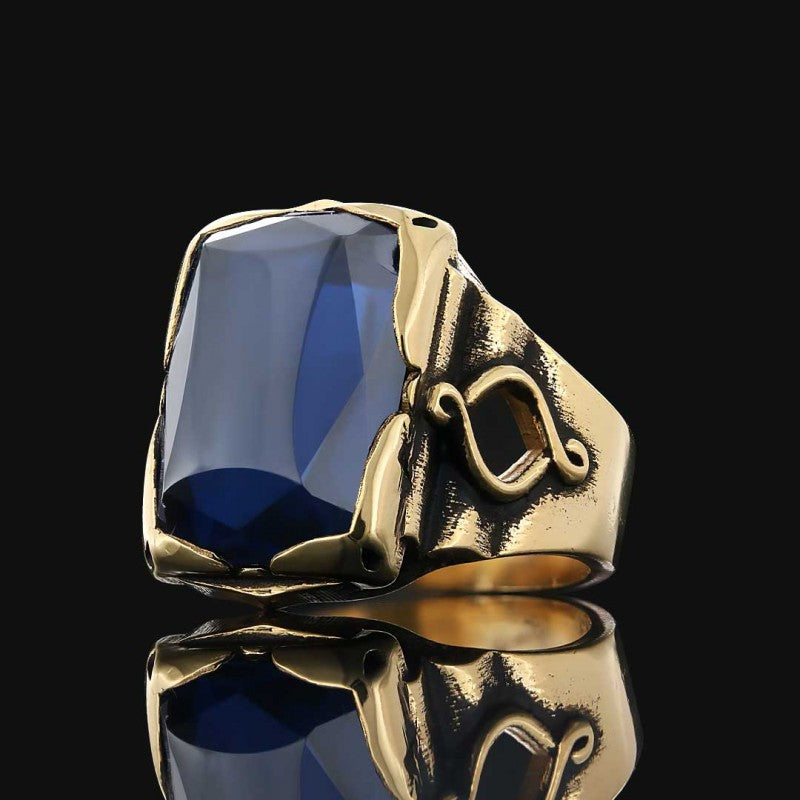 Spinel Stone Silver Ring - view 4
