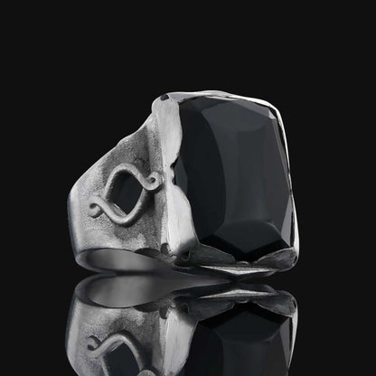 Spinel Stone Silver Ring by SWISS PLUS - Unique Design Rings - view 5
