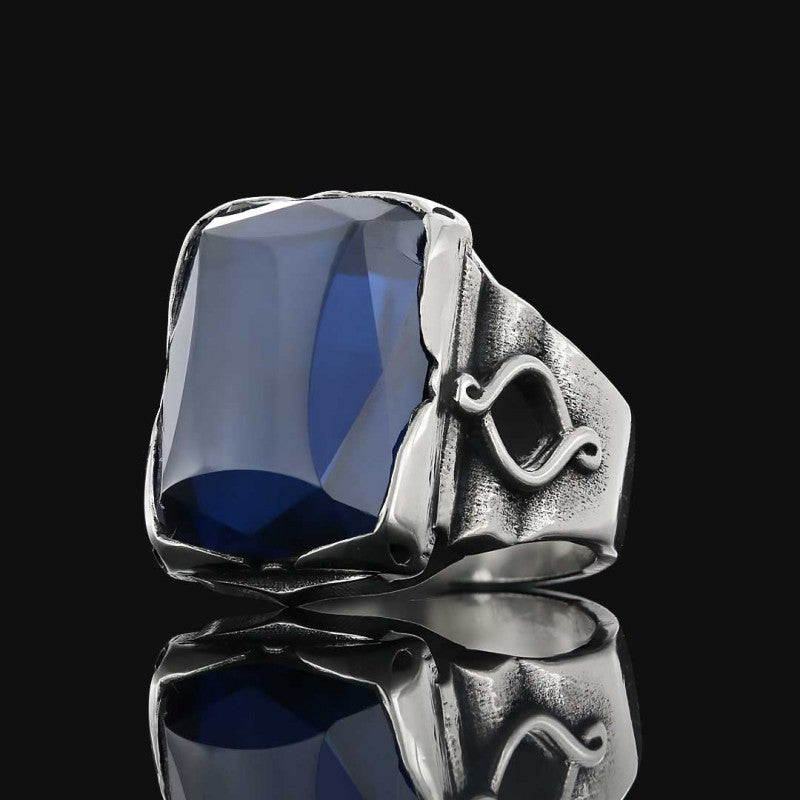 Spinel Stone Silver Ring - view 6