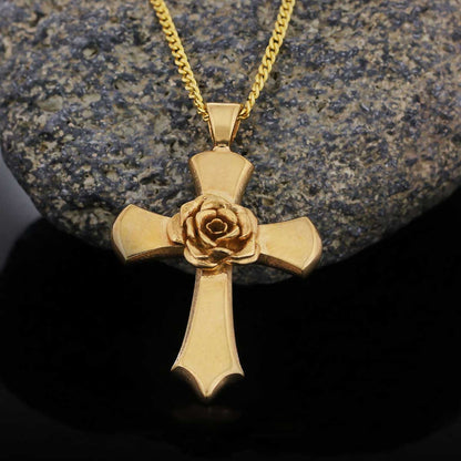 Spiritual Symbol of Ancient Necklace, Antiquus Mysticusque Ordo Rosae Crucis Pendant by SWISS PLUS - Rosae Crucis Collection