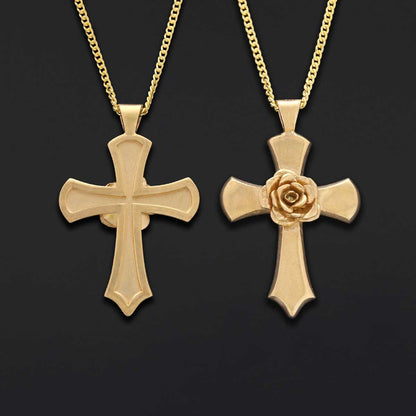 Spiritual Symbol of Ancient Necklace, Antiquus Mysticusque Ordo Rosae Crucis Pendant by SWISS PLUS - Rosae Crucis Collection 