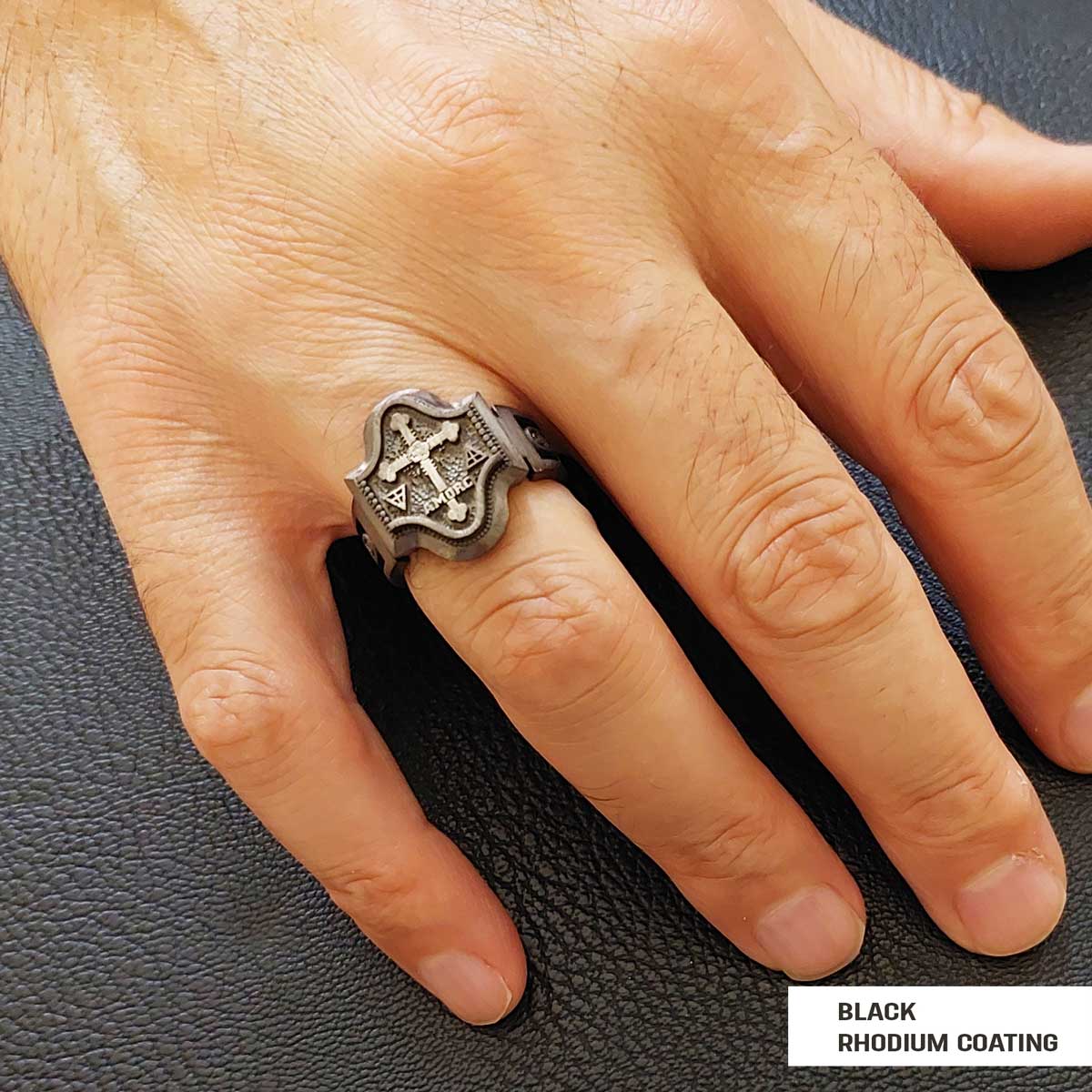 Spiritual Symbol of Ancient Ring, Rosicrucian Ring Amorc Ring, Custom Rousea Crucis Order Ring - view 5