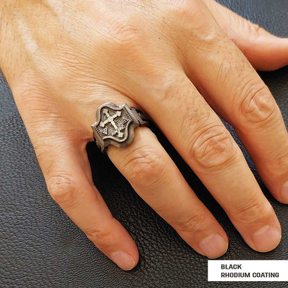 Spiritual Symbol of Ancient Ring, Rosicrucian Ring Amorc Ring, Custom Rousea Crucis Order Ring by SWISS PLUS - Rosae Crucis C