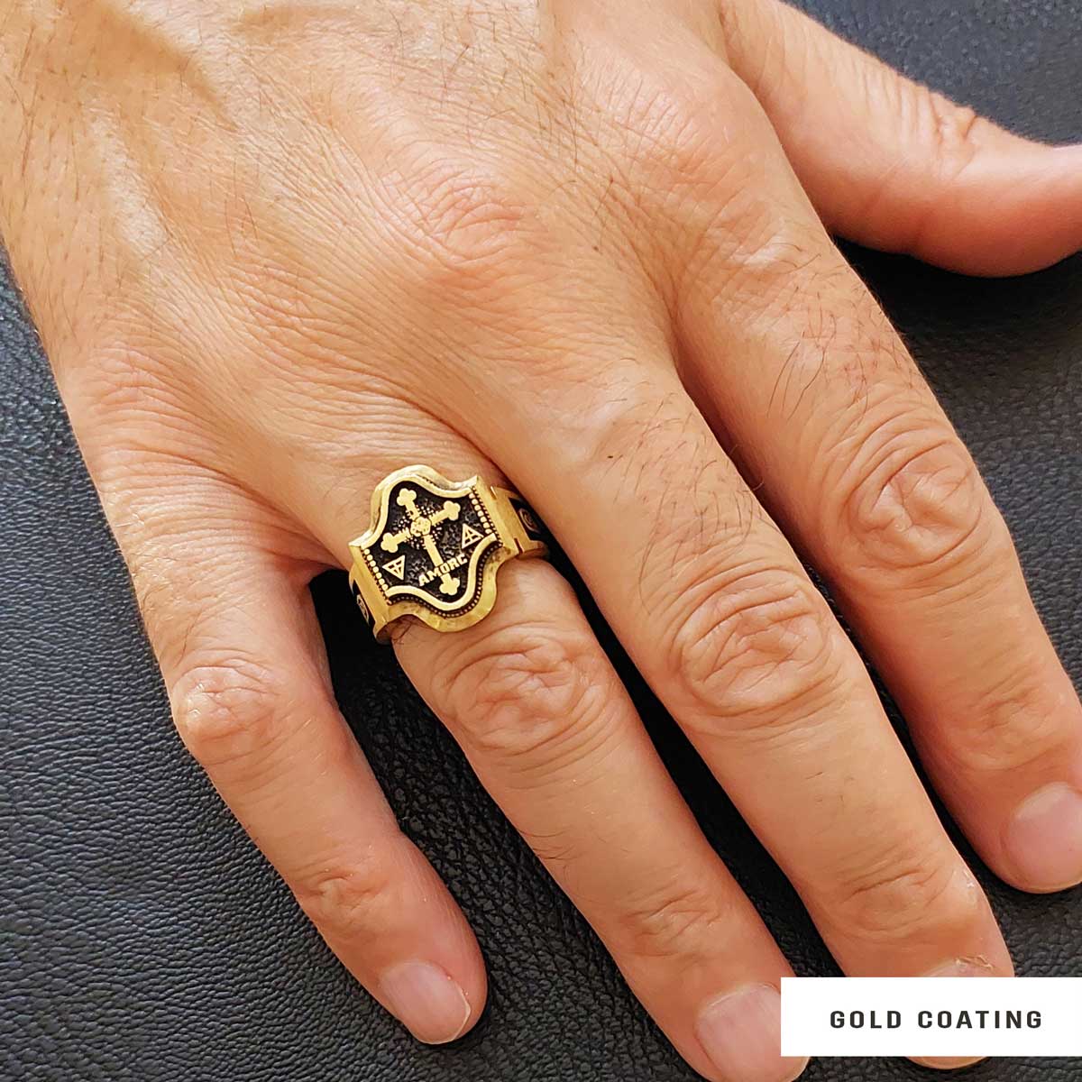 Spiritual Symbol of Ancient Ring, Rosicrucian Ring Amorc Ring, Custom Rousea Crucis Order Ring - view 7