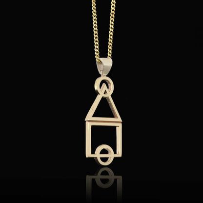 Squid Game Silver Pendant by SWISS PLUS - Unique Pendants & Cool Design Necklaces - view 4