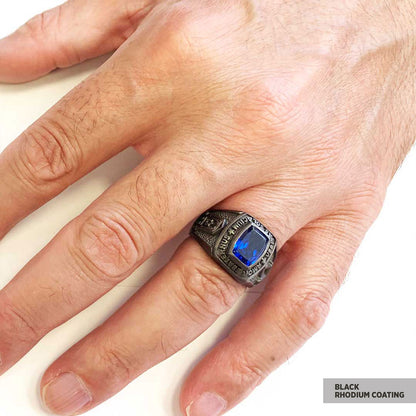 Star of David Masonic Ring, Arcane Mason Ring, Celestial Mason Brotherhood Ring by SWISS PLUS - Jewish Collection - view 5