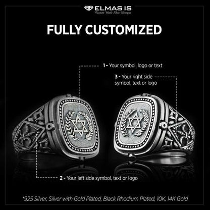 Star of David Ring by SWISS PLUS - Jewish Collection - view 5