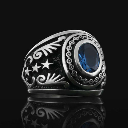 Sterling Silver 925 Ring for Men by SWISS PLUS - Unique Design Rings - view 3