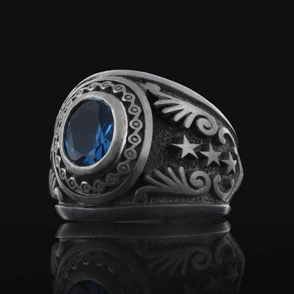 Sterling Silver 925 Ring for Men by SWISS PLUS - Unique Design Rings - view 4