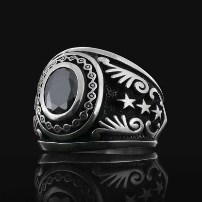 Sterling Silver 925 Ring for Men by SWISS PLUS - Unique Design Rings - view 6