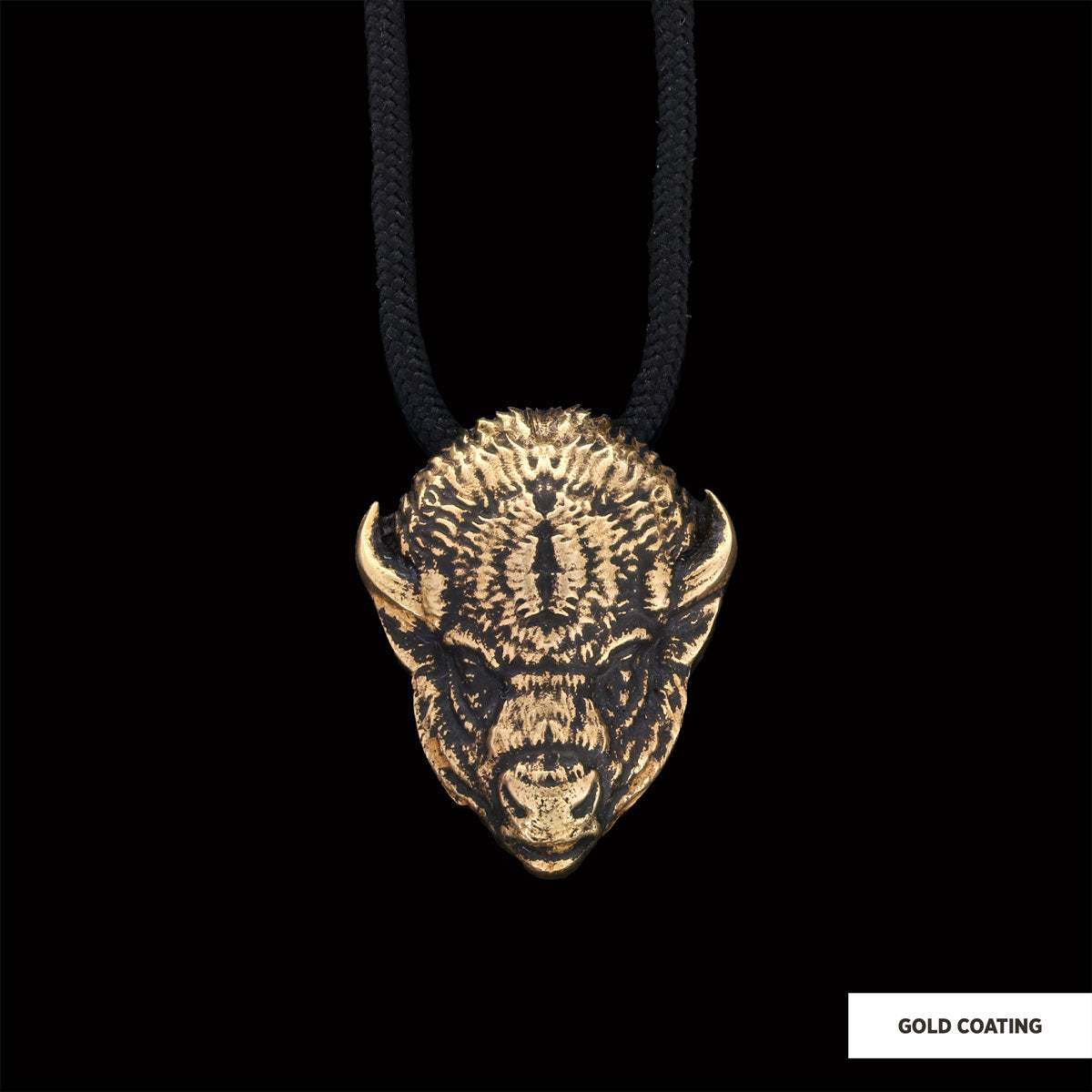Sterling Silver Bison Pendant by SWISS PLUS - Unique Pendants & Cool Design Necklaces - view 2
