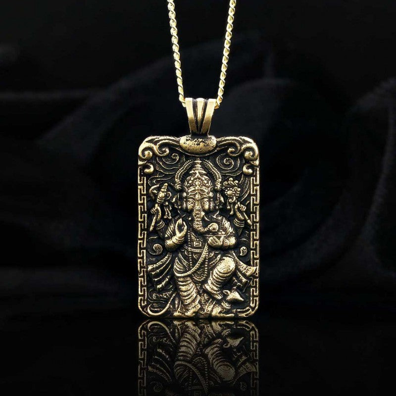 Sterling Silver Ganesha Necklace by SWISS PLUS - Unique Pendants & Cool Design Necklaces - view 2