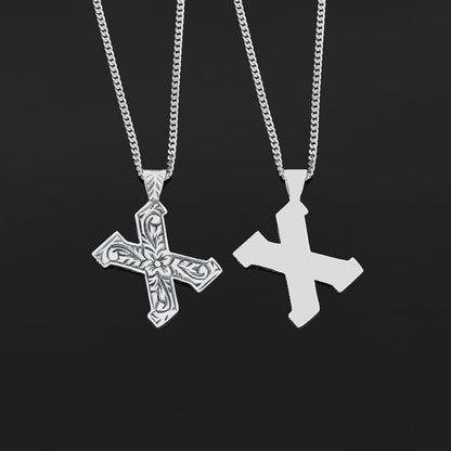 Sterling Silver Handmade Monogram X Letter Necklace by SWISS PLUS - Letter Collection - view 3
