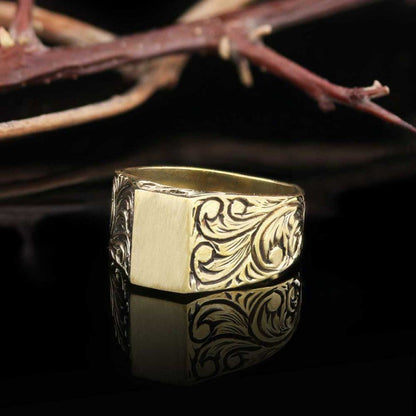 Sterling Silver Monogram I Bold Alphabet Women Ring by SWISS PLUS - Letter Collection - view 2