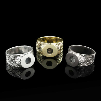 Sterling Silver Monogram O Bold Alphabet Women Ring by SWISS PLUS - Letter Collection - view 5
