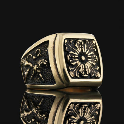 Sterling Silver Ring With Motif Without Stone by SWISS PLUS - Unique Design Rings - view 4