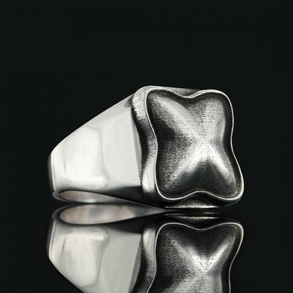 Unique Design Sterling Silver Ring by SWISS PLUS - Unique Design Rings - view 3