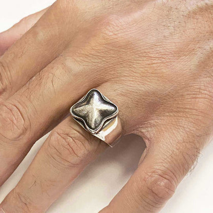 Unique Design Sterling Silver Ring by SWISS PLUS - Unique Design Rings - view 6