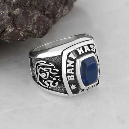 Sterling Silver Stone With Islamic Ring by SWISS PLUS - Islamic Collection