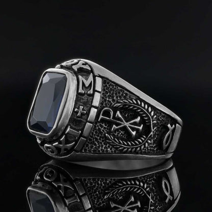 Stone Christian Jesus Ring by SWISS PLUS - Christian Collection - view 2