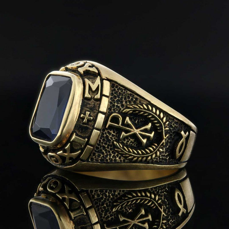 Stone Christian Jesus Ring