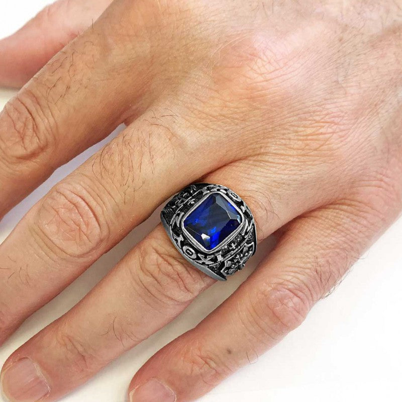 Stone Christian Jesus Ring