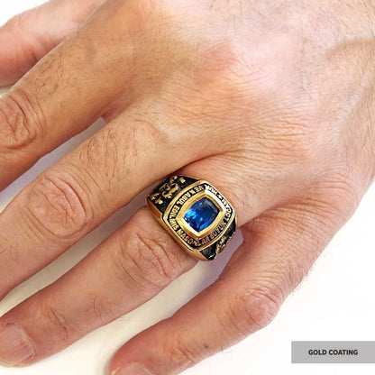 Stone Wiht Silver Masonic Ring, Signet Mason Ring, Mason Jewelry, Custom Mason Ring by SWISS PLUS - Mason Collection - view 5