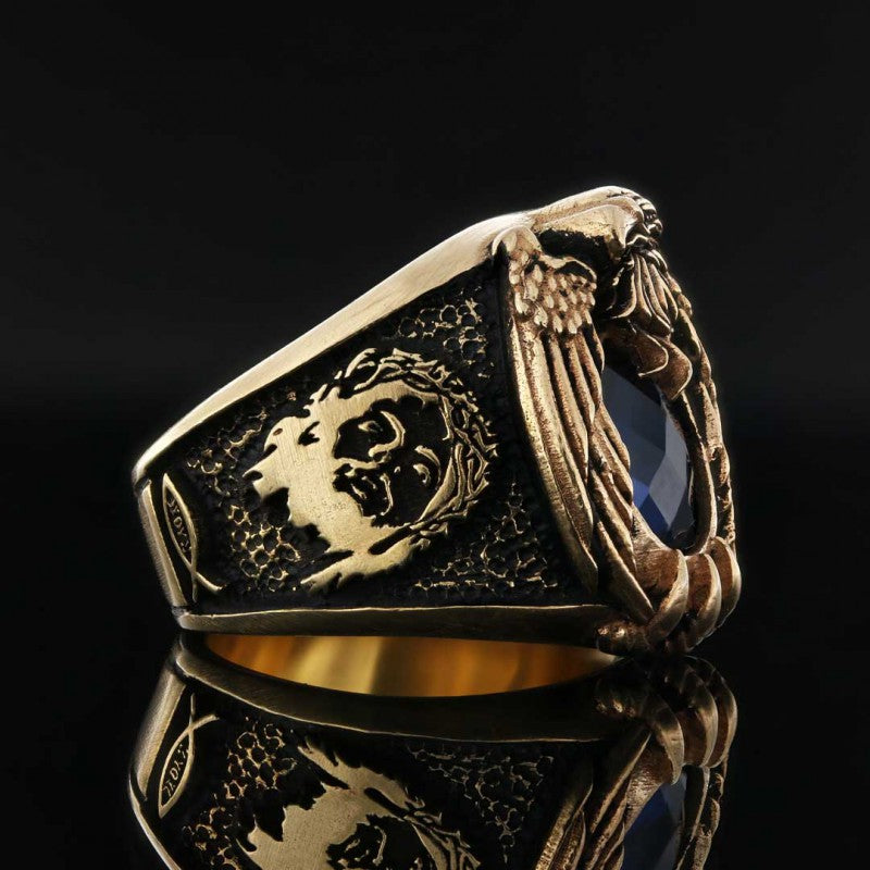 Stone With Cross Ring