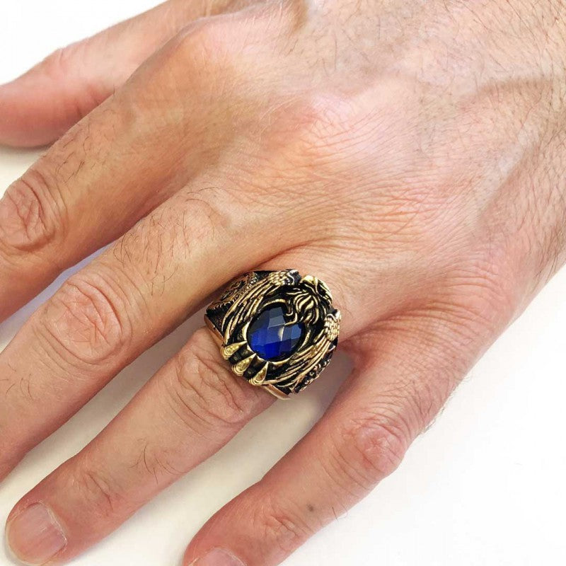 Stone With Cross Ring