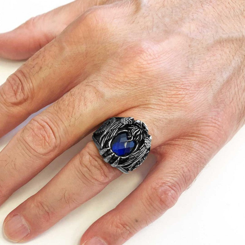Stone With Cross Ring