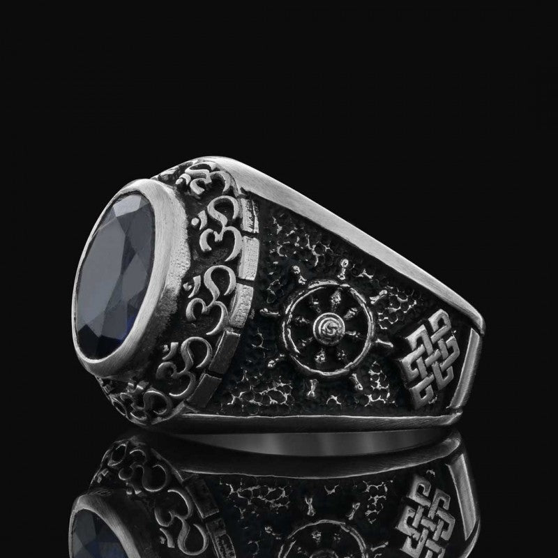 Stone With Om Ring by SWISS PLUS - Buddhist Jewelry Collection - view 2