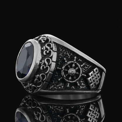 Stone With Om Ring by SWISS PLUS - Buddhist Jewelry Collection - view 2