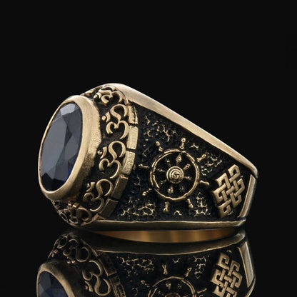 Stone With Om Ring by SWISS PLUS - Buddhist Jewelry Collection - view 4