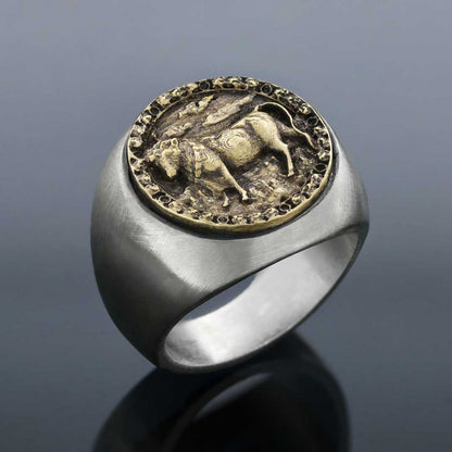 Taurus Horoscope Ring by SWISS PLUS - Zodiac Collection - view 3