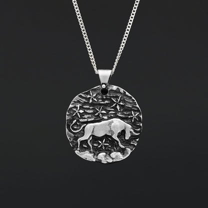 Taurus Zodiac Pendant, Star Sign Necklace, Astrological Jewelry by SWISS PLUS - Zodiac Collection - view 5