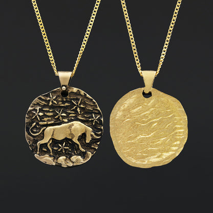 Taurus Zodiac Pendant, Star Sign Necklace, Astrological Jewelry by SWISS PLUS - Zodiac Collection - view 6