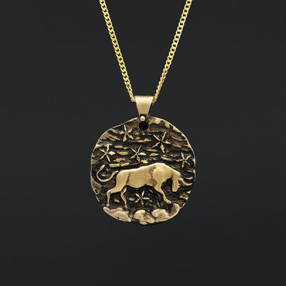 Taurus Zodiac Pendant, Star Sign Necklace, Astrological Jewelry by SWISS PLUS - Zodiac Collection - view 7