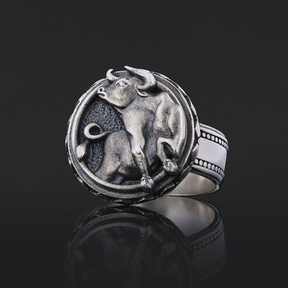 Taurus Zodiac Silver Ring by SWISS PLUS - Zodiac Collection - view 3