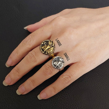 Taurus Zodiac Silver Ring by SWISS PLUS - Zodiac Collection - view 5