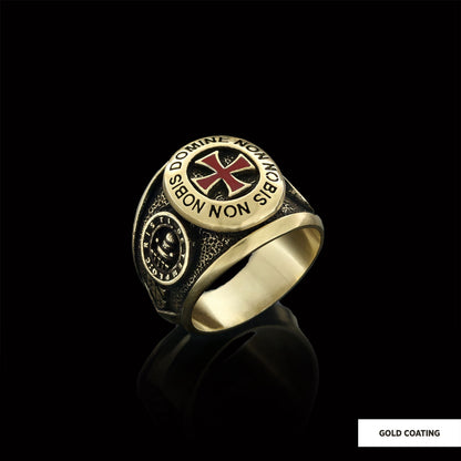 Templar Cross Masonic Ring, Mason Jewelry, Custom Mason Ring by SWISS PLUS - Christian Collection - view 3