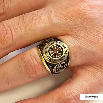 Templar Cross Masonic Ring, Mason Jewelry, Custom Mason Ring by SWISS PLUS - Christian Collection - view 6