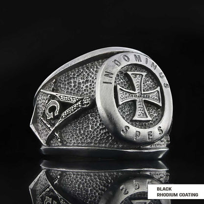 Templar Cross Masonic Ring, Master Mason Rings, Free Mason Ring, Mens Masonic Rings, Mason Jewelry by SWISS PLUS - Christian 