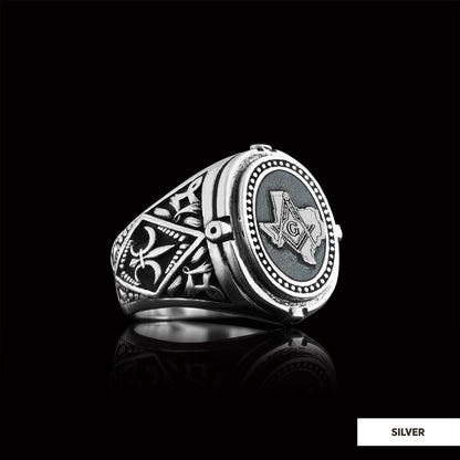 Texas Masonic Ring, Freemasonic Ring, Master Mason Ring, Elegant Masonic Ring by SWISS PLUS - Mason Collection - view 3