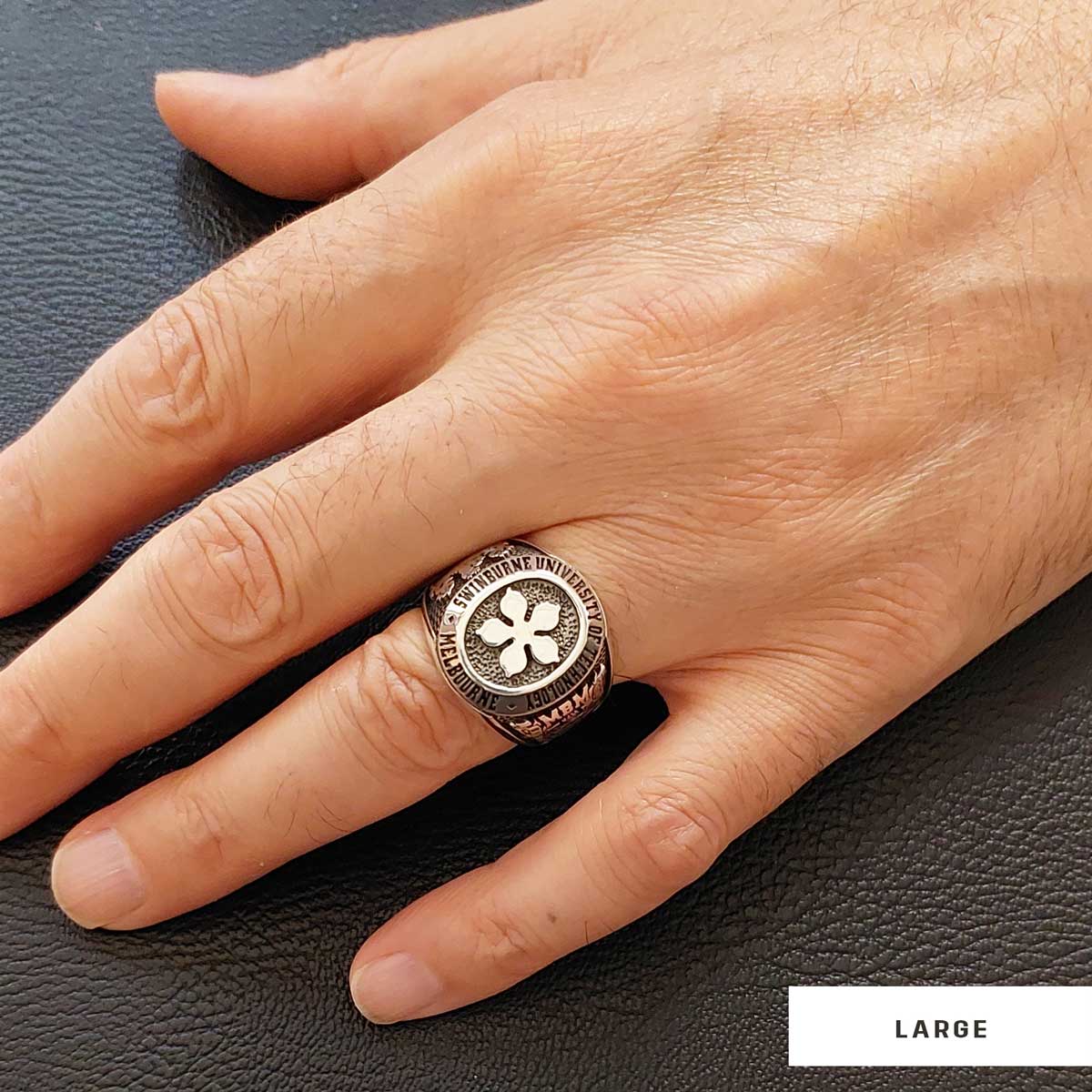 Texas State University Ring, Custom High School Graduation Ring, Class Ring, College Class Ring - view 3
