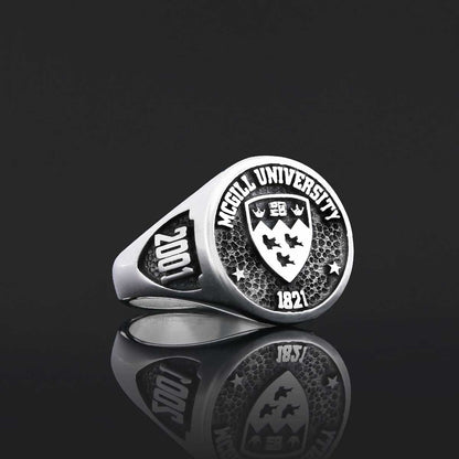 Texas University Ring, McGill University Ring, Class Ring, High School Ring, Graduation Ring by SWISS PLUS - Custom College C