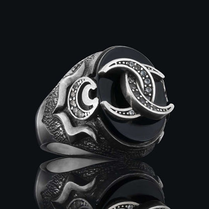 Tiger Eye Stone 925 Sterling Silver Mens Ring by SWISS PLUS - Unique Design Rings - view 5